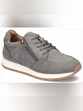 B.O.C. Khole Light Grey Slate Sneakers Side Zip 10